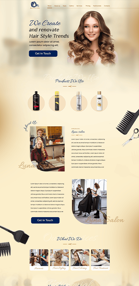 Beauty Product Website free template design rjksharma