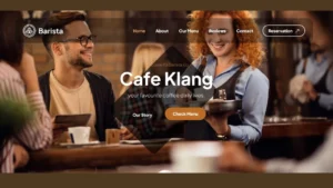 Coffee website design template