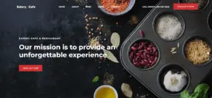 food website template design