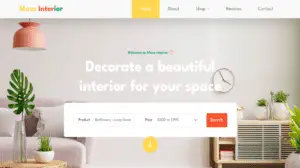 Meso Interior Website Template design