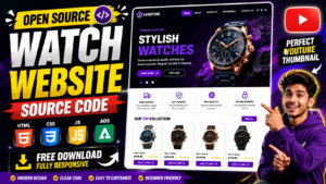 Handtime watches e-commerce project banner