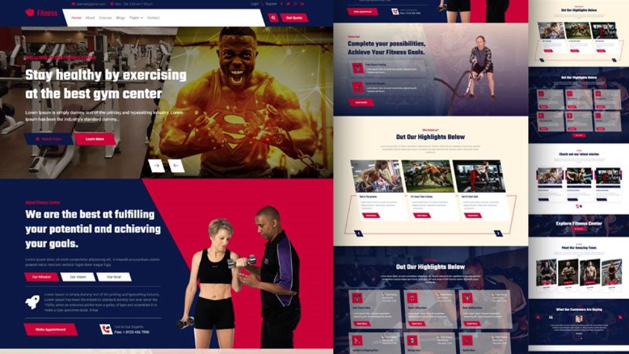 fitness-website-template