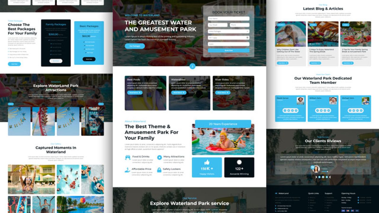 water-park-website-template